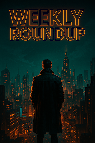 Futuristic neon illustration representing vibecoding news roundup