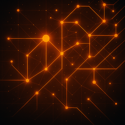 Neon futuristic illustration of VSCode glowing with extensions in 2025